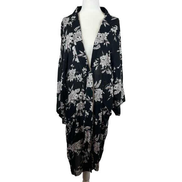 Spiritual Gangster Womens Maya Floral Kimono Swim Coverup Sz OS | Flowy Layers - Picture 2 of 15